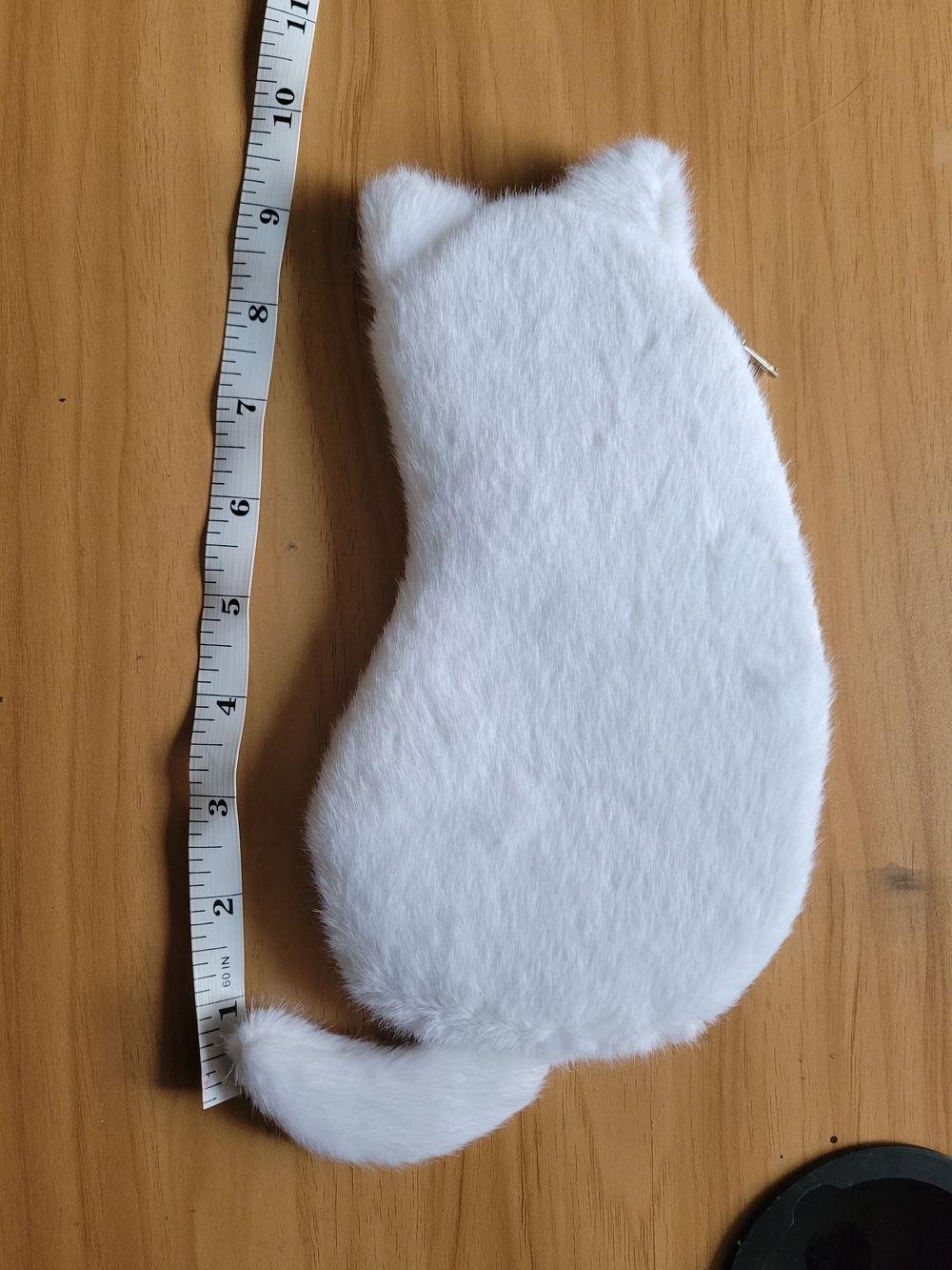 🧋NEW🧋White Plush Cat Shaped Pencil Case